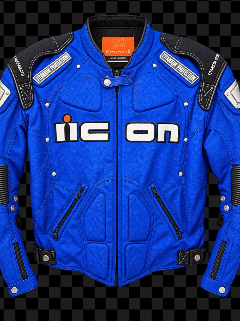 ICON Men’s Royal Blue Performance Motorcycle Jacket